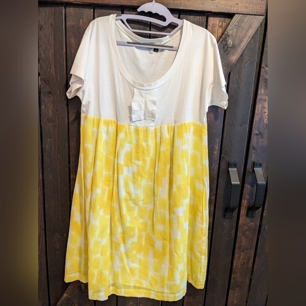See by Chloe, size 10 white and yellow dress